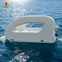 Yacht gonflable électrique solaire pour 6 à 8 personnes avec auvent solaire pour fête en station balnéaire