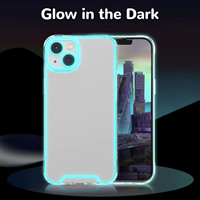 Veilleuse lumineuse TPU coque de téléphone souple pour iPhone 15 14 13 téléphone portable fluorescent et accessoires pour iPhone 15 16 Pro étui