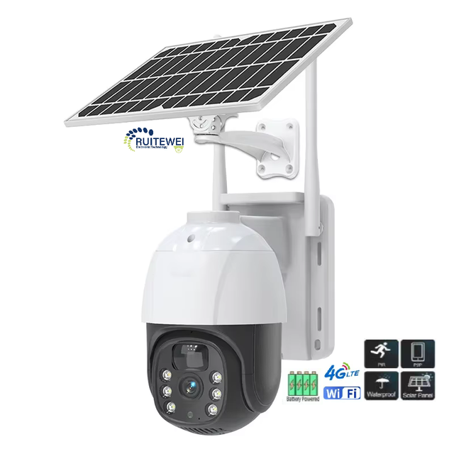 Ruitewei  Surveillance HD Wireless Home Security Camera 360 WIFI 4G  Audio Night Vision Cloud Pan-Tilt SD Card 1 Year Warranty