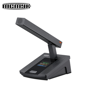 Mikrofon kondensor penutup aluminium dengan konektor XLR ringan peredam bising untuk desain Desktop berkabel sistem konferensi - Product Image 5