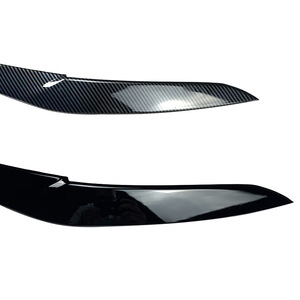 BMW X5 X6 G05 G06 2019+ สติ๊กเกอร์ตกแต่งคิ้วไฟหน้า สีดำเปียโน ABS สติ๊กเกอร์ติดตัวถัง - Product Image 5