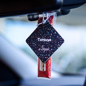 Deodorante personalizzato appeso a lunga durata per auto fresco colorato Design moderno con Logo materiale di carta popolare aria fresca - Product Image 4