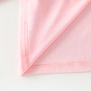 Pull à capuche rose chaud en tricot <span class=keywords><strong>Cardigan</strong></span> pour les filles de 2 à 8 ans-Topcoat en dentelle de coton-Vêtements coréens de printemps et d'automne - Product Image 3