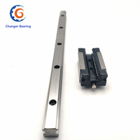 Rail de guidage linéaire carré HGR15 HGR20, 300mm 500mm 1000mm avec bloc linéaire à bride HGH15CA HGH20CA HGH20HA pour pièces 3D
