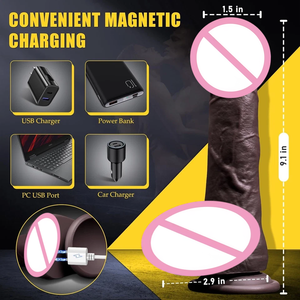 Dildo réaliste XL de 16 pouces à commande électrique à distance, vibrations multi-vitesses douces, stimulation du point G pour femmes, jouets sexuels - Product Image 5