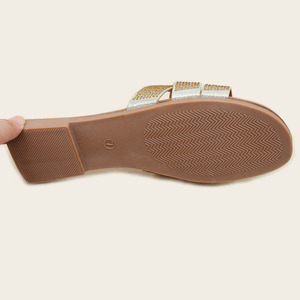 Women's Flat <strong>Sandals</strong> Designer Summer Luxury <strong>Sparkling</strong> Rhinestone <strong>Sandals</strong> Wear Resistant for Women and Women's slippers <strong>Sandals</strong> - Product Image 6