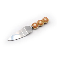 Ensemble de couteaux et de serveurs à gâteaux en acier inoxydable, prix de gros, outils de cuisson ménagers avec poignée de décoration en résine créative OEM ODM