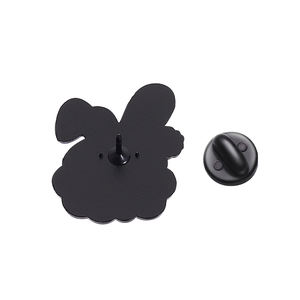 Mutlu paskalya tavşanı emaye Pin sevimli tavşan kulaklar broş havuç rozeti takı hediye arkadaşlar için sırt çantası toptan - Product Image 5