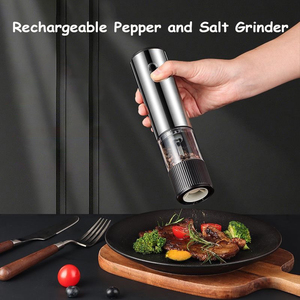 Stainless Steel Electric Salt and Pepper <strong>Grinder</strong> Set Salt Pepper <strong>Mill</strong> Automatic Electric Spice <strong>Grinder</strong> - Product Image 2