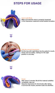 Kit de impresión Dental, Logo privado, cuerpo ligero, silicona, elastomérica - Product Image 4