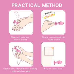 3PCSセットクリスタルメンズアスマスターベーターバットプラグ大人のおもちゃガラスアナルプラグ大人のおもちゃ男性用 - Product Image 6