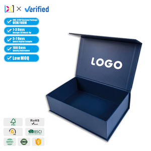 Premium Custom Design Large Logo <b>Paper</b> Magnetic Folding Box Packaging Luxury Rigid Cardboard Foldable Gift Box - Product Image 1