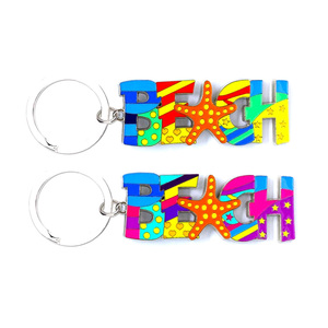 Llavero de Recuerdo de Metal con Logotipo Personalizado, Diseño de Playa Oceánica, Los Cabos, Cozumel, Cabo <span class=keywords><strong>San</strong></span> <span class=keywords><strong>Lucas</strong></span>, México - Product Image 6