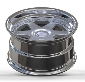 Bku สเต็ปลิปปลอมแปลงแบบ2ชิ้นสำหรับเมอร์เซเดส W116 <span class=keywords><strong>W124</strong></span> W160 W126 W114 C126ล้อแม็กขนาด5x112ล้ออัลลอยขอบล้อ<span class=keywords><strong>18</strong></span> 17นิ้ว Jante - Product Image 5