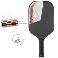 Raquette de pagaie à cadre allongé haut de gamme, Texture de noyau de PP Nomex Surface usap Pickleball