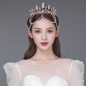 Venta Directa de Fábrica, Corona de Novia Estilo Barroco, Personalidad, Moda, Hermosa Corona de Novia, Regalo de <span class=keywords><strong>Cumpleaños</strong></span>, Tiara - Product Image 1