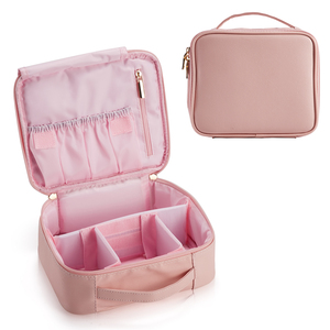 Portable <b>Makeup</b> Bag Storage Leather Cosmetic Artist Bag Travel Cosmetic Organizer Waterproof Beauty Storage <b>Box</b> for Women Girls - Product Image 6