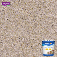Peinture murale extérieure texturée colorée à application par pulvérisation, revêtement liquide acrylique gris blanc granit naturel