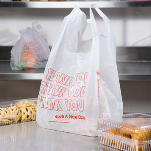 ถุงช้อปปิ้งแบบย่อยสลายได้ถุงผ้า HDPE LDPE สำหรับใช้ในซูเปอร์มาร์เก็ตขอขอบคุณ - Product Image 2