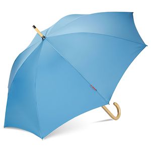 Grand parapluie droit à manche long en bois résistant au vent Cadeaux d'affaires Logo personnalisé Cadre en fibre de verre 8 baleines - Product Image 3