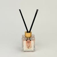 Fleur de lys sans aromathérapie à la flamme, parfum fruité, fragrance florale, coffret cadeau d'huiles essentielles avec diffuseur en rotin