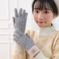 Gants d'hiver classiques personnalisés en gros, chauds, à écran tactile, pour sports de plein air et équitation