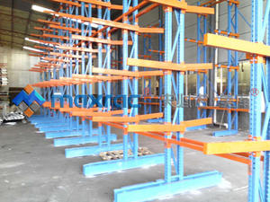 창고 및 경화물용 대형 스틸 캔틸레버 랙 시스템 부식 방지 보관 선반 - Product Image 6