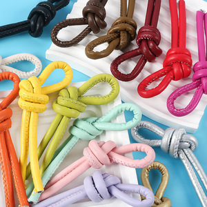 5 мм цветной плетеный шнур из искусственной кожи ПУ для рукоделия: брелоков, подвесок, ожерелий, браслетов – материал для плетения - Product Image 4