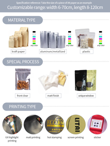 Tùy chỉnh in logo nhôm Ziplock doypack cá nhân đứng lên túi nhựa bao bì thực phẩm đầy màu sắc - Product Image 6