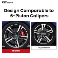 Kit de freinage TEI P40NS+ avec étrier 4 pistons et disque de frein 355x32mm pour AUDI RS3 RS4 RS5 RS6 RS7 RS Q3 avec jantes de 18 pouces