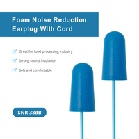 Bouchons d'oreille en mousse avec ficelle pour la réduction du bruit 38dB CE industriel détectable par métal