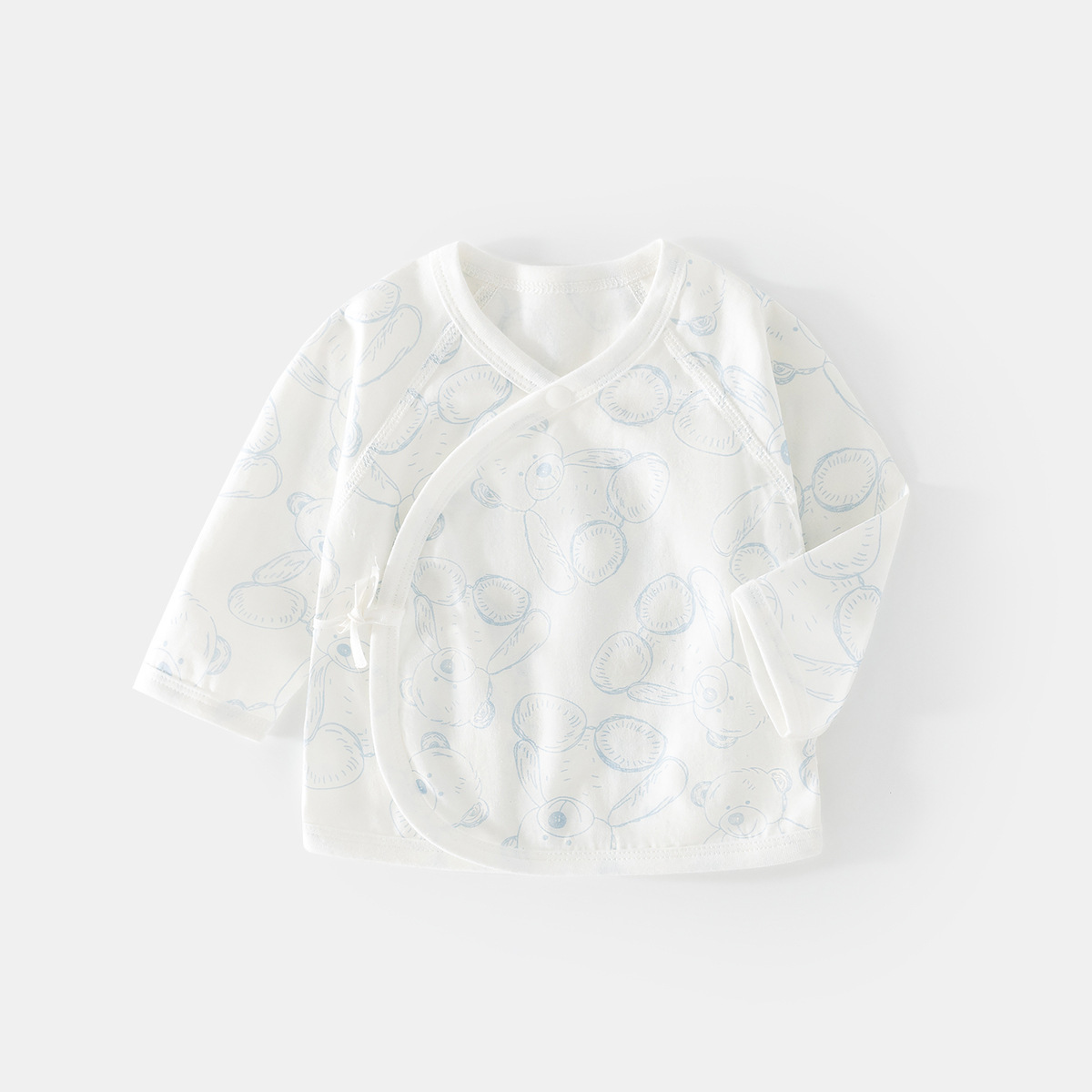Blue-summer lazy bear ice oxygen cotton half back