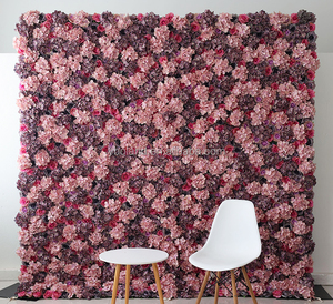 A-482 de flores artificiales de seda para decoración del hogar, Panel de fondo con rosas de dalias, Hortensia y flores, venta al por mayor, <span class=keywords><strong>precio</strong></span> barato, tienda, boda - Product Image 3