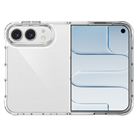 Coque de téléphone anti-jaunissement transparente pour iPhone Duo Fold, coque de téléphone pliable en PC rigide durable