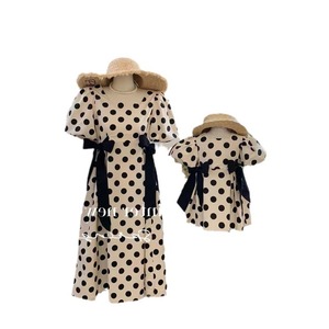 Nuovo Abito Estivo 2025 per Madre e Figlia, Vestito a Pois per Donna e Bambina, Gonna Carina Femminile - Product Image 5
