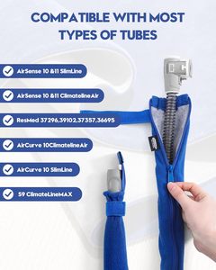Housse de tuyau CPAP double face Garlloupath de 6,5 pieds pour <span class=keywords><strong>AirSense</strong></span> <span class=keywords><strong>11</strong></span>/10/Climate LineAir, réduit le bruit de la condensation - Product Image 5