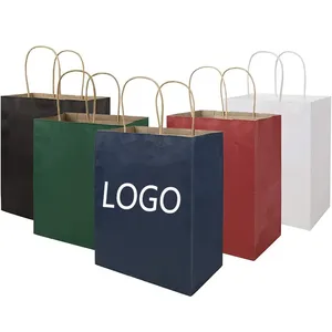 Custom Logo Printing <b>Paper</b> <b>Packaging</b> Bag Gift Kraft <b>Paper</b> Bag - Product Image 6