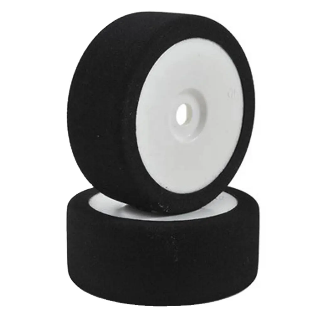 1/8 Mounted GT Foam Tire On White Dish 17mm Hex Wheels