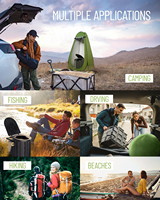 Tente de toilette de camping en plein air à ouverture rapide vente en gros ensemble de toilette portable toilette de camping en plein air