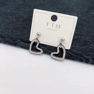 Pendientes de acero inoxidable chapados en platino, joyería mejorada de 620 X - Product Image 1