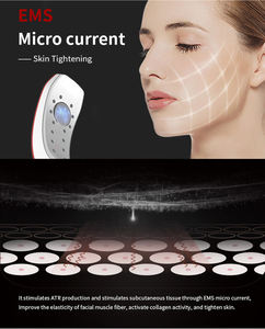 Máquina de estiramiento facial con forma de línea en V de microcorriente, masajeador Facial adelgazante con parche de masaje de pulso, Control remoto - Product Image 5