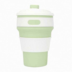 Food-Grade <b>Collapsible</b> Silicone Sports <b>Cup</b> With Leak-Proof Design and Large Capacity Portable Container. - Product Image 2