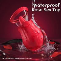Zungen-Leck- und Saugvibrator Weiblicher Nippel-Brust-Massager Klitoris-G-Punkt-Stimulator 2-in-1 Weiblicher Masturbator Erwachsenen-Sexspielzeug