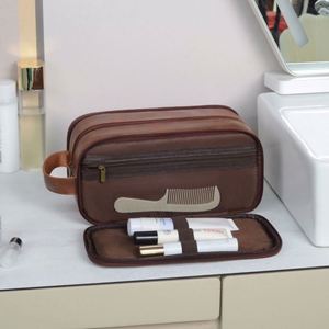 Trousse de Toilette de Voyage Vintage Grande et Durable, Imprimée en Sérigraphie, Imperméable, pour Cadeaux Promotionnels - Product Image 2