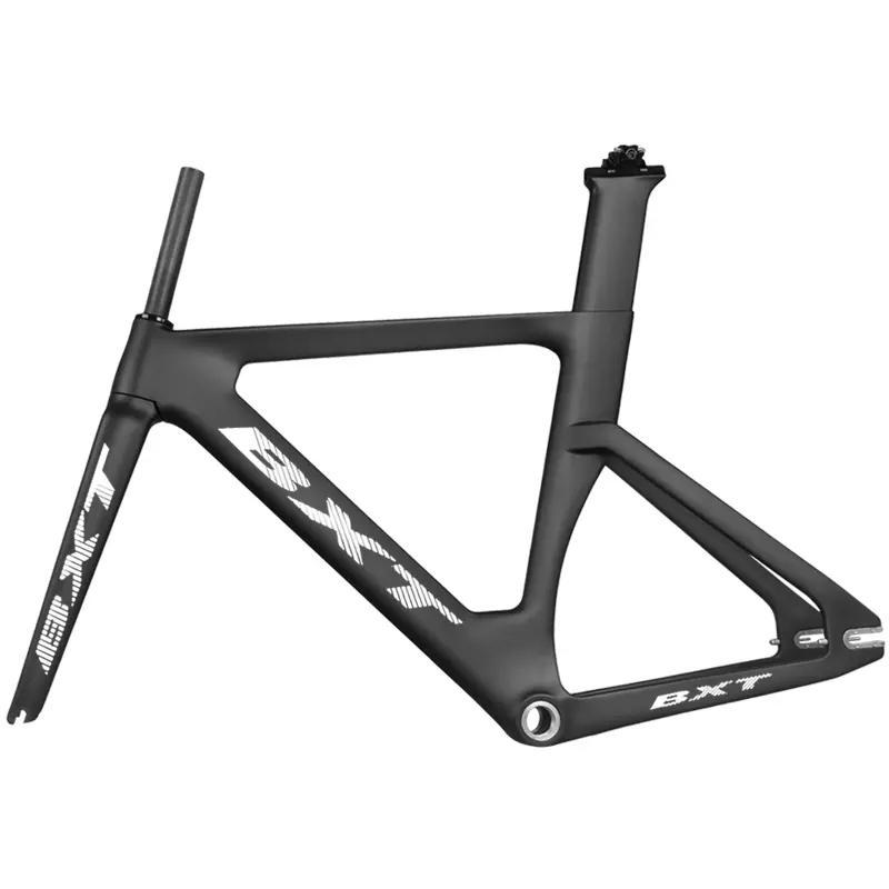 BXT 2020 new full carbon track frame with Fork seatpost T800 fixed gear Carbon Track Bike Frameset used for racing bike frame