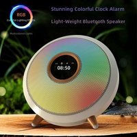 Nouvelle Enceinte de Bureau Multilingue avec Réveil, Éclairage Ambiant RGB, Microphone Intégré, Alimentation par Batterie, Fonctionnalité Sonore et Logo Personnalisable – Idéale comme Cadeau