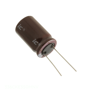 Condensador de Aluminio de Canal del Fabricante 33uF 336CKE350MNV, 33UF 20% 350V, Tipo RADIAL TH, de Orificio Pasante - Product Image 1