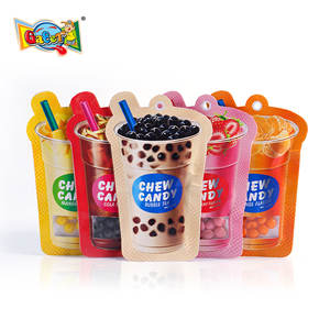 Caramelos Masticables Skittles Originales, Sabor Té de Burbujas, Sabor Personalizado, Bolsa de 0.56 Onzas, Caramelos Masticables Oblatos a Granel (Paquete de 12) - Product Image 1