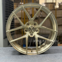 Ruedas Forjadas Monobloque de Diseño Personalizado XINLAI en Color Oro Champán, 19 Pulgadas, 5x120, 5x112, 5x114.3 para BMW, Audi y Mercedes-Benz