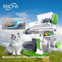 Machines de production de litière pour chats RICHI - Machine de granulation de litière pour chats en bentonite avec certification CE